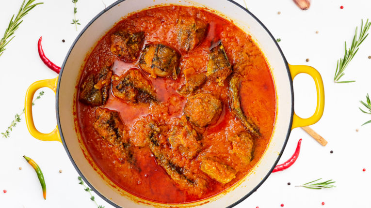 Nigerian fish stew hake fish